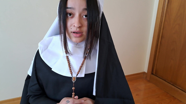 Miss Squirting: Nun sins for the first time