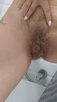 Pee in the Bathroom and Tits Teasing