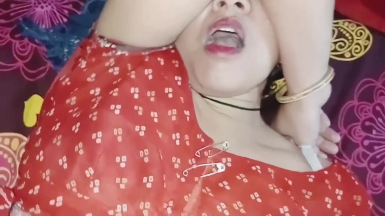 Janvibhabhii: 인도 핫한 소녀 Janvibhabhi의 하드 클로즈업 섹스 장면