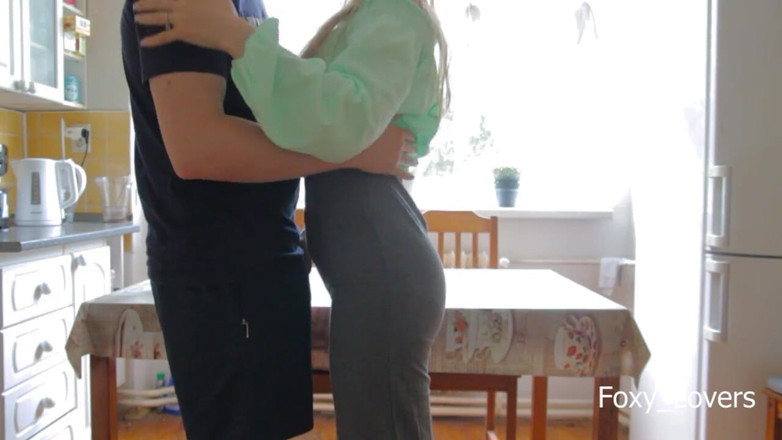 Foxy_Lovers: I Fuck My College Roommate Hard on Kitchen Table and...