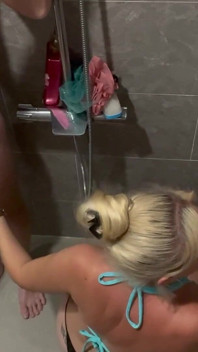 Chastity Denial Training. Blindfolded Cuck Made to Listen