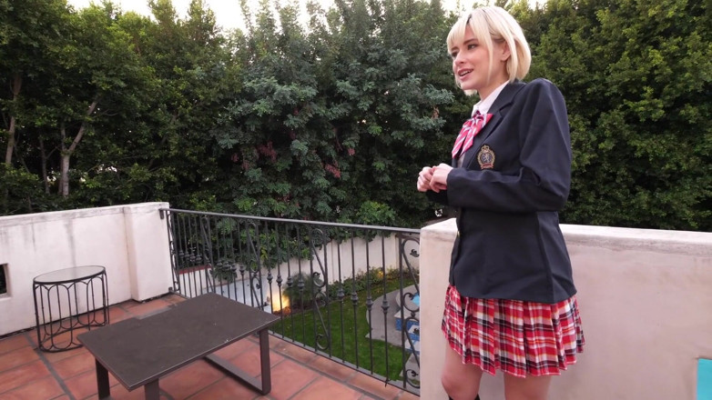 Japornxxx: Jessie Saint College loszka sam w domu trójkąt kremówka