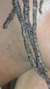 Legs up Sexy Black Man Face Buried Deep in There Eating My Pussy