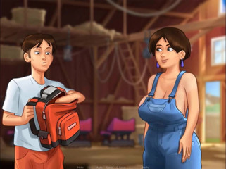 Cartoon Play: Summertime saga part 61 - cow cosplay sexy stepaunt