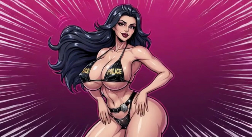 AI Porn: Sexy Police Costume Animation