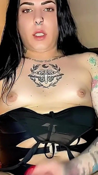 Trans Girl Squirts Cum