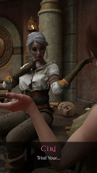 The Witchers 1 - Triss Uses Magic to Become Futa and Fucks Ciri