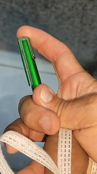 Applying Shocks to the Penis with the Electric Pen.