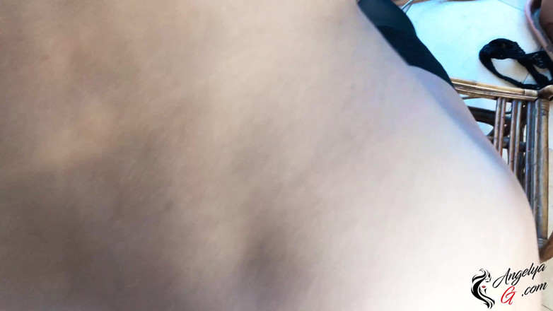 AnGelya G: Horny babe outdoor blowjob and hard rough fuck by the...