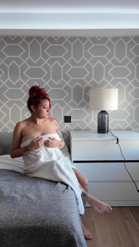 4K Towel Fetish Humping the Corner with Pillow and Furniture