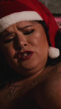 BBW Gozando No Telefone Com Papai Noel