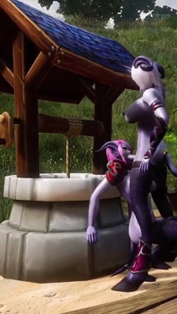 Draenei Futa pieprzy Draenei Dziewczynę na Studni Życzeń | Warcraft Parodia Porno
