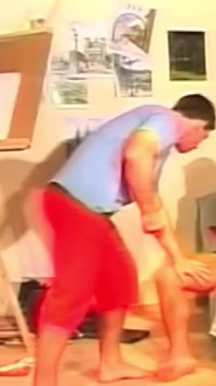 Fusti muscolosi condividono un'intensa passione anale senza preservativo