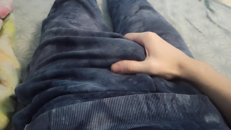 Pasha: Guy in Pants Is Massaging His Cock