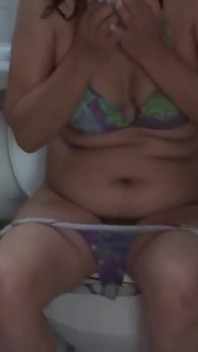Latina Wife Enjoys Sex on the Beach, Shows off in Bikini, Masturbates, Cum on Her Tits and Hairy Pus