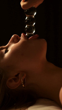 Midnight Desire - Model with Buttplug Fingering Herself