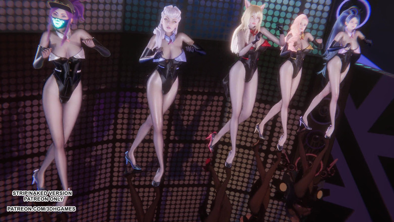 3D-Hentai Games: Kara - Passo (5p) Ahri Seraphine Akali Kaisa Evelynn Kpop Dance League...