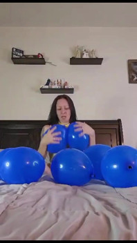 Ballons zwischen meinen schenkeln knallen
