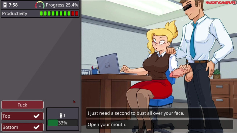 Naughty gameplays: A Malapena Lavora - Bionda Tettona Scopata Da Tutti in Ufficio -...