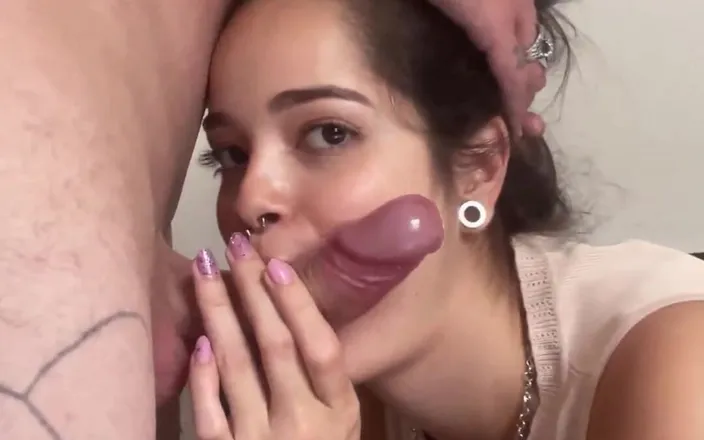 Ragnar Blanc: Debora Prado Gives a Sloppy Blowjob, Smearing It All Over...