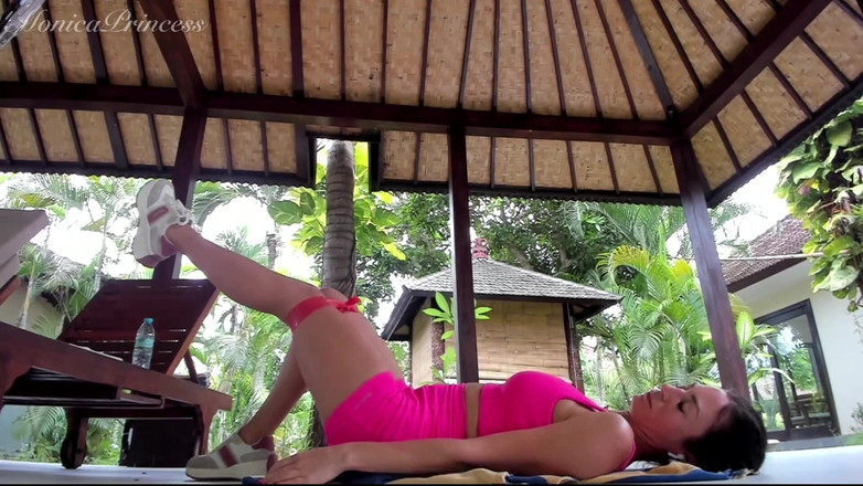Princess Monica: Outdoor Booty Workout in My Tightest Hot Suit