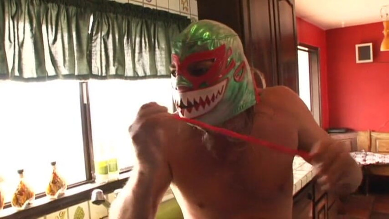 Radical: Two masked studs fuck a gorgeous babe on her birthday