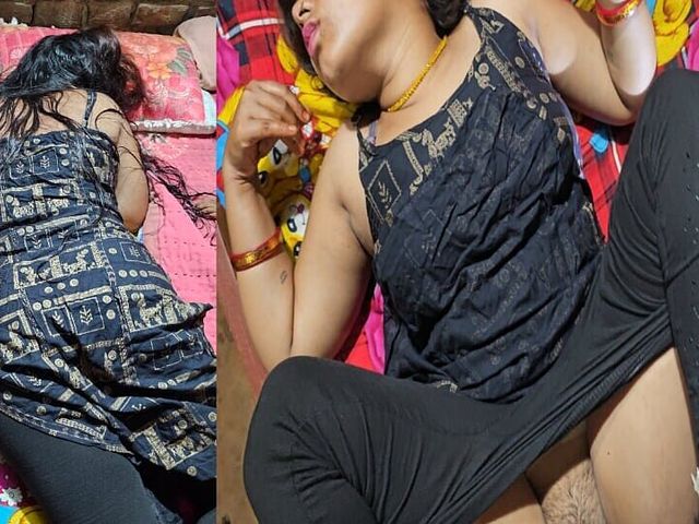 Invited the Village Girlfriend to My House and Fucked My Girlfriend's Blonde Pussy All Night, It Was a Lot of Fun to Fuck (Ranibhabhi)