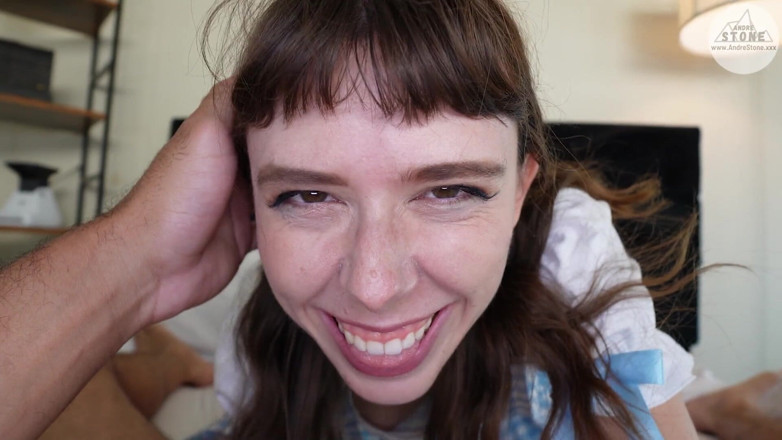 Andre Stone: Brunette Beauty Krystal Palmer Cosplays as Dorothy &amp; Gets Creampied