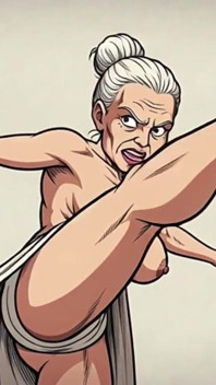 Ai Athletic Women in Cartoon Scenes
