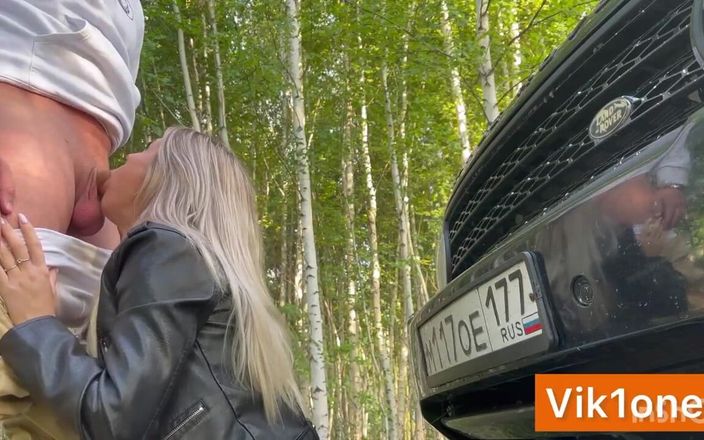 Viky one: Cool Fuck in the Woods with Hot Blonde Cum in...