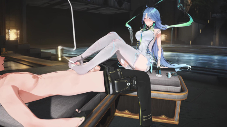 NSFWOtaku: Wummernde Wellen - Qingxiao leidenschaftliche sexszene - Hentai-animationen 3D