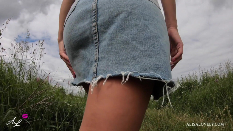 Alisa Lovely: Stop walking and fuck me - outdoor sex teen babe with...