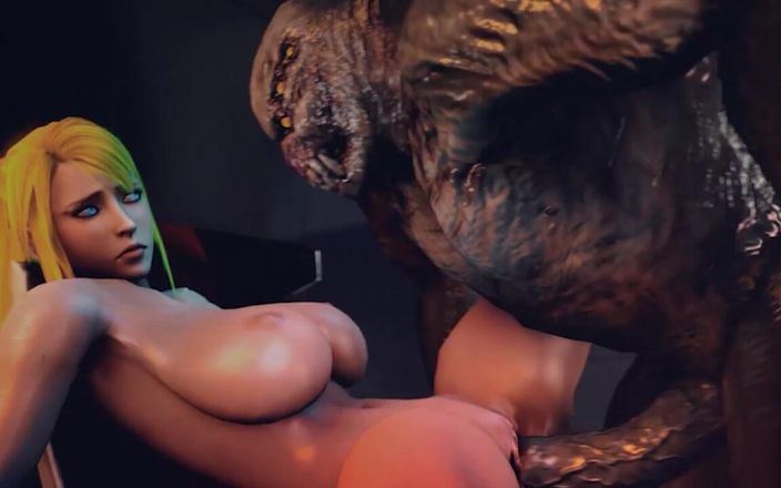 Jackhallowee: Riesiger monsterschwanz fickt vollbusige blondine