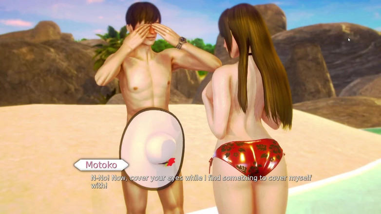 LewdArcade: Waifu academy - koleksi bokep motoko musashima [18+] lagi asik main game...