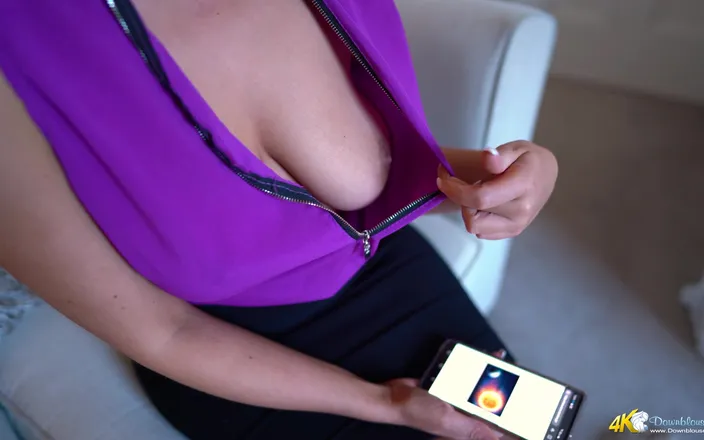 DownblouseJerk: Millie - a Perfect View