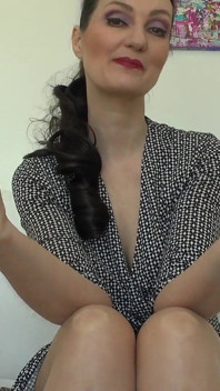 Vzrušující Dlouhé červené nehty, Ruční fetiš, JOI Lady Victoria Valente