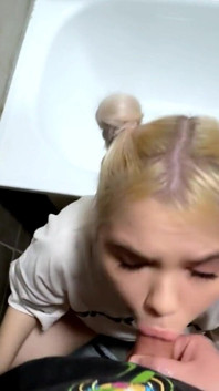 A Sea of Cum Floods Her Mouth