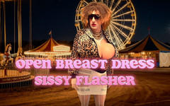 Juggsy-Ho-Doll: Otevřené prsa šaty Sissy Flasher