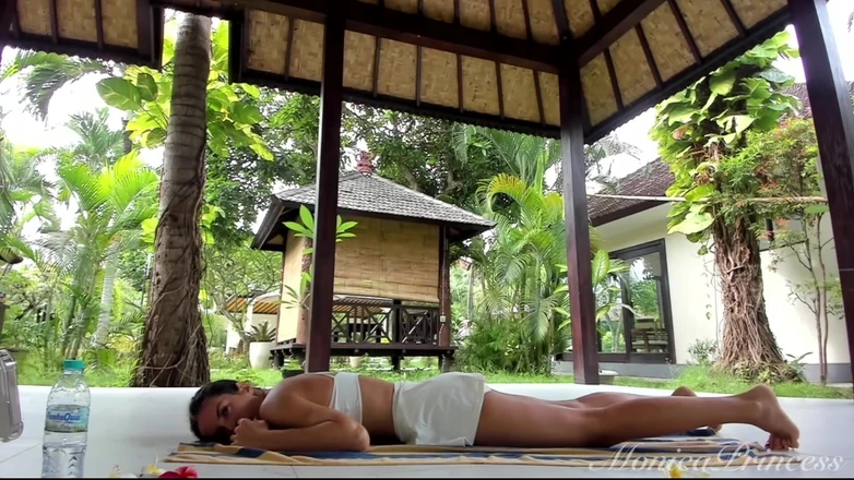 Princess Monica: Sensual Outdoor Yoga in Skirt &amp; Bare Feet