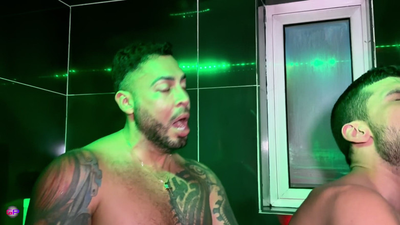 GioPilosX: Hot Water, Harder Cock - Viktor Rom Uses Gio Pilos