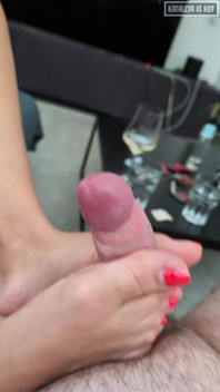 engraçado com os pés!
