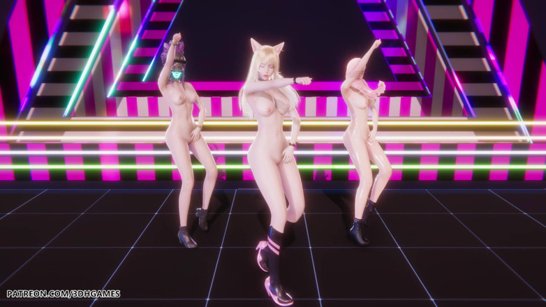 3D-Hentai Games: [mmd] Blackpink - Pískání Ahri Akali Seraphine Sexy Nahá Liga legend...