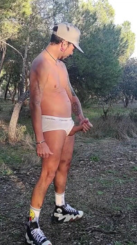 Exhib and cruising with a lot of cum in casa de campo madrid - by Leo Bulgari & Xisco