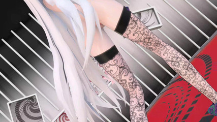 Smixix: Yowane haku脱衣服跳舞性感内衣成人动漫粘性歌曲 mmd 3d 紫色衣服颜色编辑 smixix