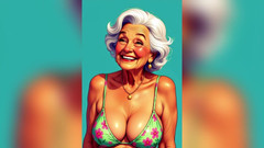 AI Porn: Stará babička škádlení animace