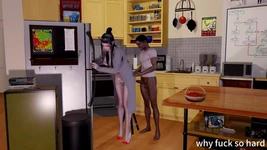 3D het asiatisk styvmor fusk med sin BBC styvson