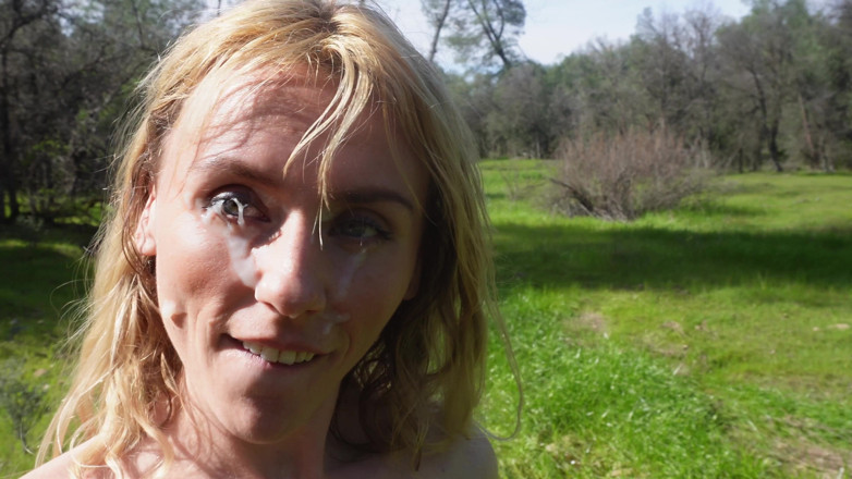 Sav Moolah: Petite Blonde Gets Massive Outdoor Facial