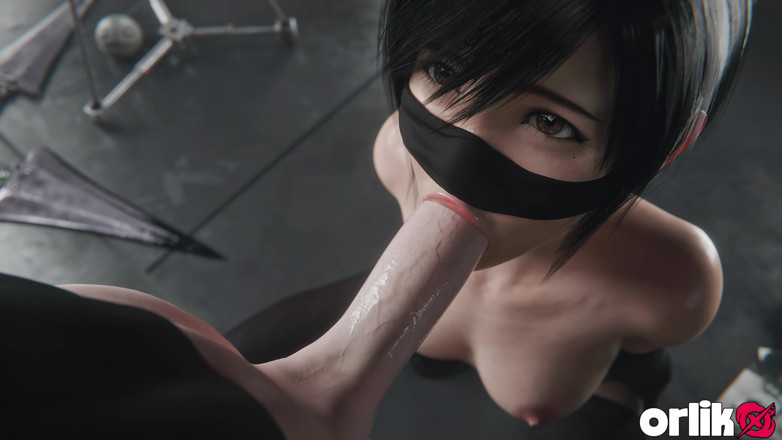 Orlikx: Yuffie Final Fantasy 7 - Perkhidmatan Blowjob Selamba Basah [hanya Mask Versi 4K]