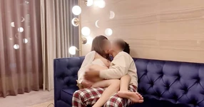 Hot love on the sofa