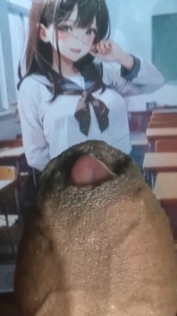 Me miró mientras me frotaba